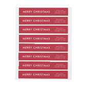 kerstomslag rond Adresetiket (Vel)