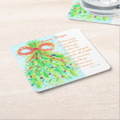 kerstOnderzetter Kartonnen Onderzetters (Schuin)