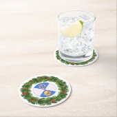 kerstOnderzetter Ronde Kartonnen Onderzetter (Insitu)