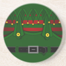 kerstOnderzetters feestelijke Elf Drink-kust Zandsteen Onderzetter