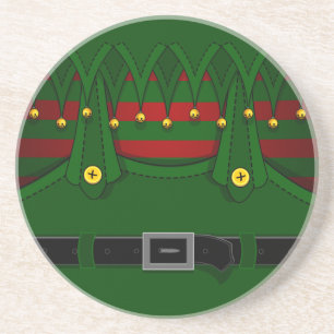 kerstOnderzetters feestelijke Elf Drink-kust Zandsteen Onderzetter