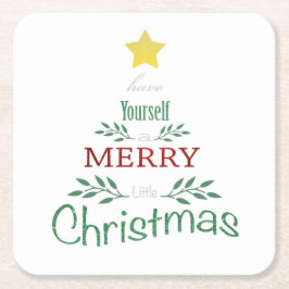 kerstOnderzetters Kartonnen Onderzetters