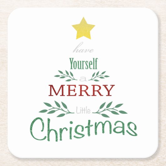 kerstOnderzetters Kartonnen Onderzetters (Voorkant)