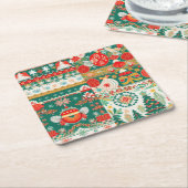 kerstOnderzetters Kartonnen Onderzetters (Schuin)