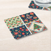 kerstOnderzetters Kartonnen Onderzetters (Schuin)