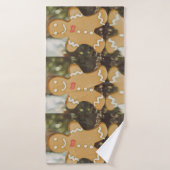 kerstontbijt badhanddoek (Badhanddoek)