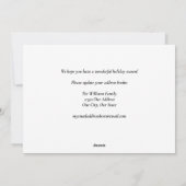 Kerstontbijt Foto van New Home Adres Feestdagenkaart (Achterkant)