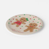 Kerstontbijt Geslacht Kunststof Bord onthullen (Gekanteld)