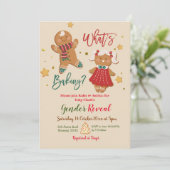 Kerstontbijt Geslacht Openbare uitnodiging (Staand voorkant)