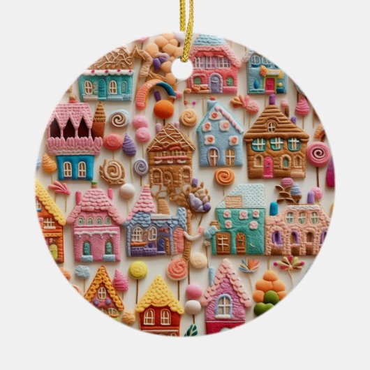 kerstontbijt keramisch ornament (Voorkant)