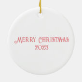 kerstontbijt keramisch ornament (Achterkant)