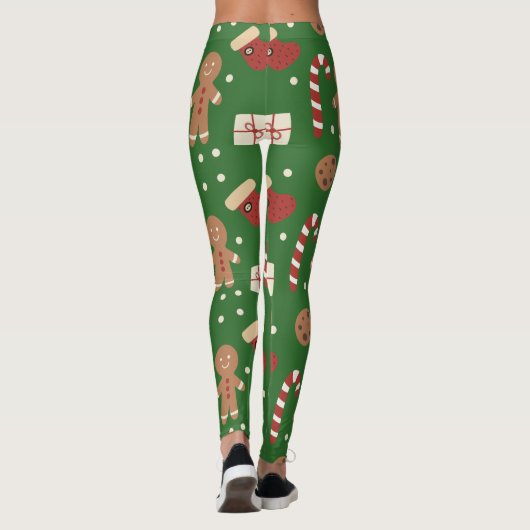 Kerstontbijt Leggings (Achterkant)