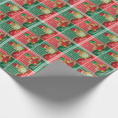 Kerstontbijt Mankwadraten Cadeaupapier (Hoek)