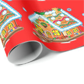 Kerstontbijt op rood cadeaupapier (Rol Hoek)