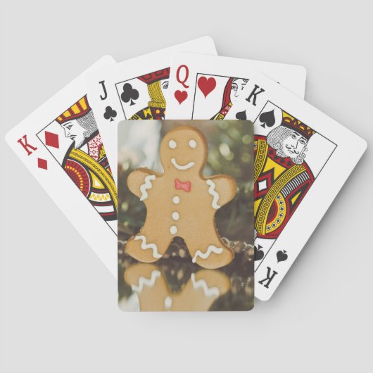 kerstontbijt pokerkaarten (Achterkant)