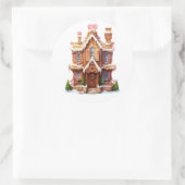 kerstontbijt ronde sticker (Tas)