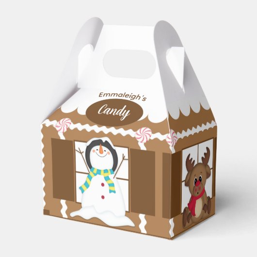 kerstontbijt Snoep Kute Bedankdoosjes (Voorkant Zijde)