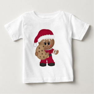 kerstontbijt voor jongens met baby t-shirt