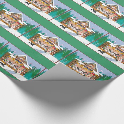 kerstontbijtbroden cadeaupapier (Hoek)