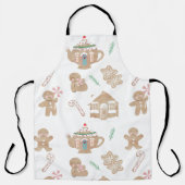 kerstontbijtbrood Apron Adult Schort (Voorkant)