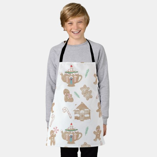 kerstontbijtbrood Apron Schort (Gedragen)