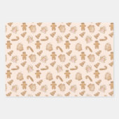 kerstontbijtbrood Man van snoeprietjes Inpakpapier Vel (Voorkant)