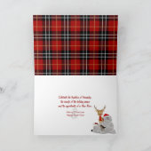 Kerstontbijtbrood met sneeuwengelen feestdagen kaart (Binnen)