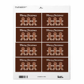 kerstontbijtetiketten etiket (Full Sheet)