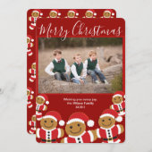 Kerstontbijtkerstfeestjes kerstkerstkerstkerstkers feestdagenkaart (Voorkant / Achterkant)