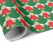 kerstontbijtkoek Angel - verpakkingspapier Cadeaupapier (Rol Hoek)