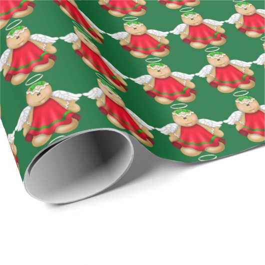 kerstontbijtkoek Angel - verpakkingspapier Cadeaupapier (Rol Hoek)