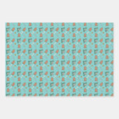 kerstontbijtkoek, bogen en snoeprietjes inpakpapier vel (Voorkant 3)