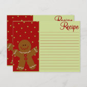 kerstontbijtkoek briefkaart (Voorkant / Achterkant)