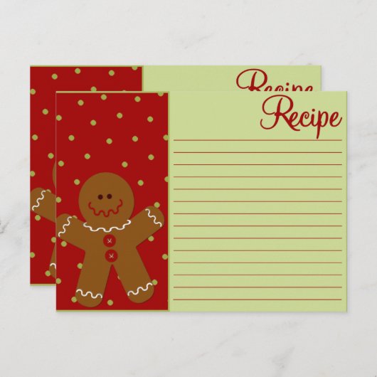 kerstontbijtkoek briefkaart (Voorkant / Achterkant)