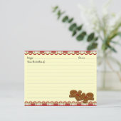 kerstontbijtkoek briefkaart (Staand voorkant)