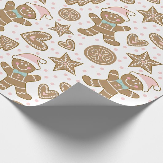 kerstontbijtkoek cadeaupapier (Hoek)