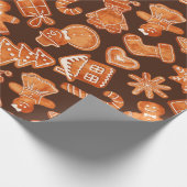 kerstontbijtkoek cadeaupapier (Hoek)