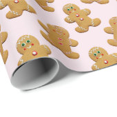 kerstontbijtkoek cadeaupapier (Rol Hoek)