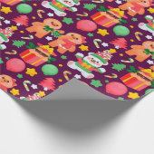 kerstontbijtkoek cadeaupapier (Hoek)