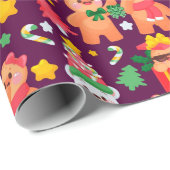 kerstontbijtkoek cadeaupapier (Rol Hoek)