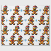 kerstontbijtkoek cadeaupapier (Vlak)