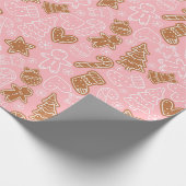 kerstontbijtkoek cadeaupapier (Hoek)