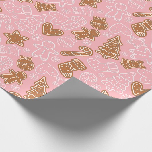 kerstontbijtkoek cadeaupapier (Hoek)