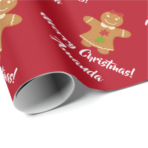 kerstontbijtkoek cadeaupapier