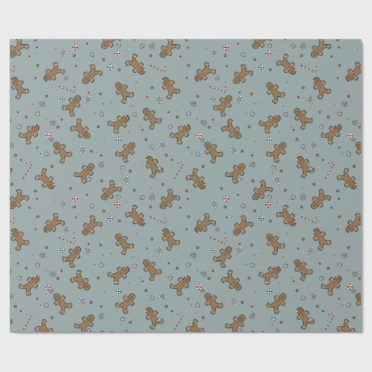 kerstontbijtkoek cadeaupapier (Vlak)