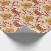 kerstontbijtkoek cadeaupapier (Hoek)