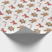 kerstontbijtkoek cadeaupapier (Hoek)