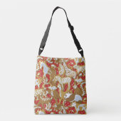 kerstontbijtkoek Dierparade Crossbody Tas (Achterkant)