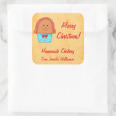 kerstontbijtkoek Eigen voedsel Jar Label (Tas)