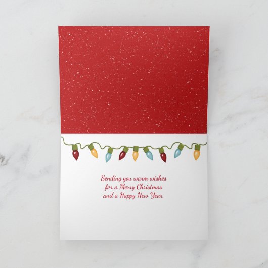 kerstontbijtkoek en warme chocolade feestdagen kaart (Binnen)